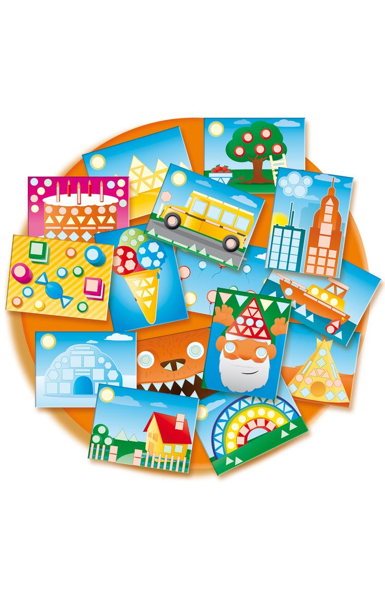 SES Creative I Learn to Recognize Shapes, 300+ Shape Stickers, Kids 3+, Alternate, color, Multicolored