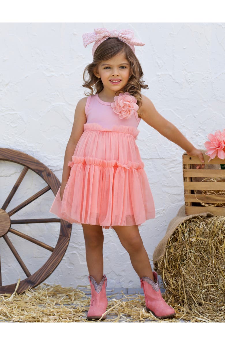 Mia Belle Girls Kids' Pinky Dream Tiered Tutu Dress, Alternate, color, 