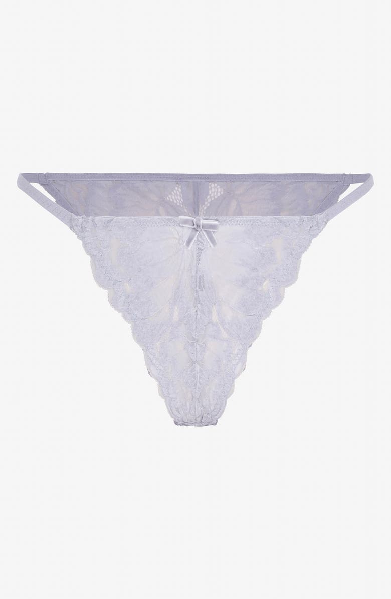 SAVAGE X FENTY Plush Rush String Brazilian Cut Briefs, Alternate, color, Dusty Purple Lily