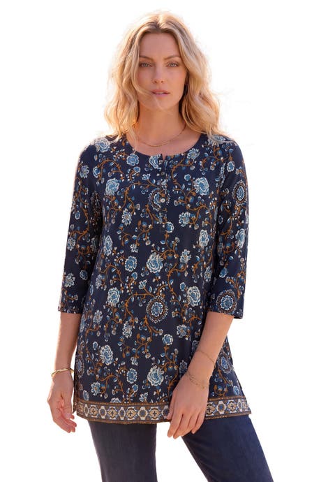 Henley Ultra Drape Tunic