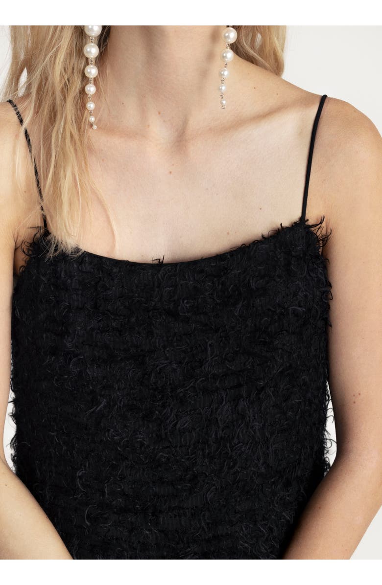 Alas Spaghetti Strap Bridal Dress, Alternate, color, Black