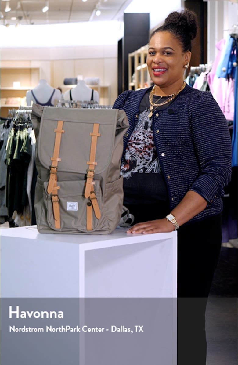 Premium Little America Recycled Polyester Backpack, sales video thumbnail