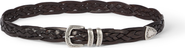 Brunello Cucinelli Braided calfskin belt