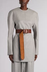 Bottega Veneta Compact Wool Flannel Minidress
