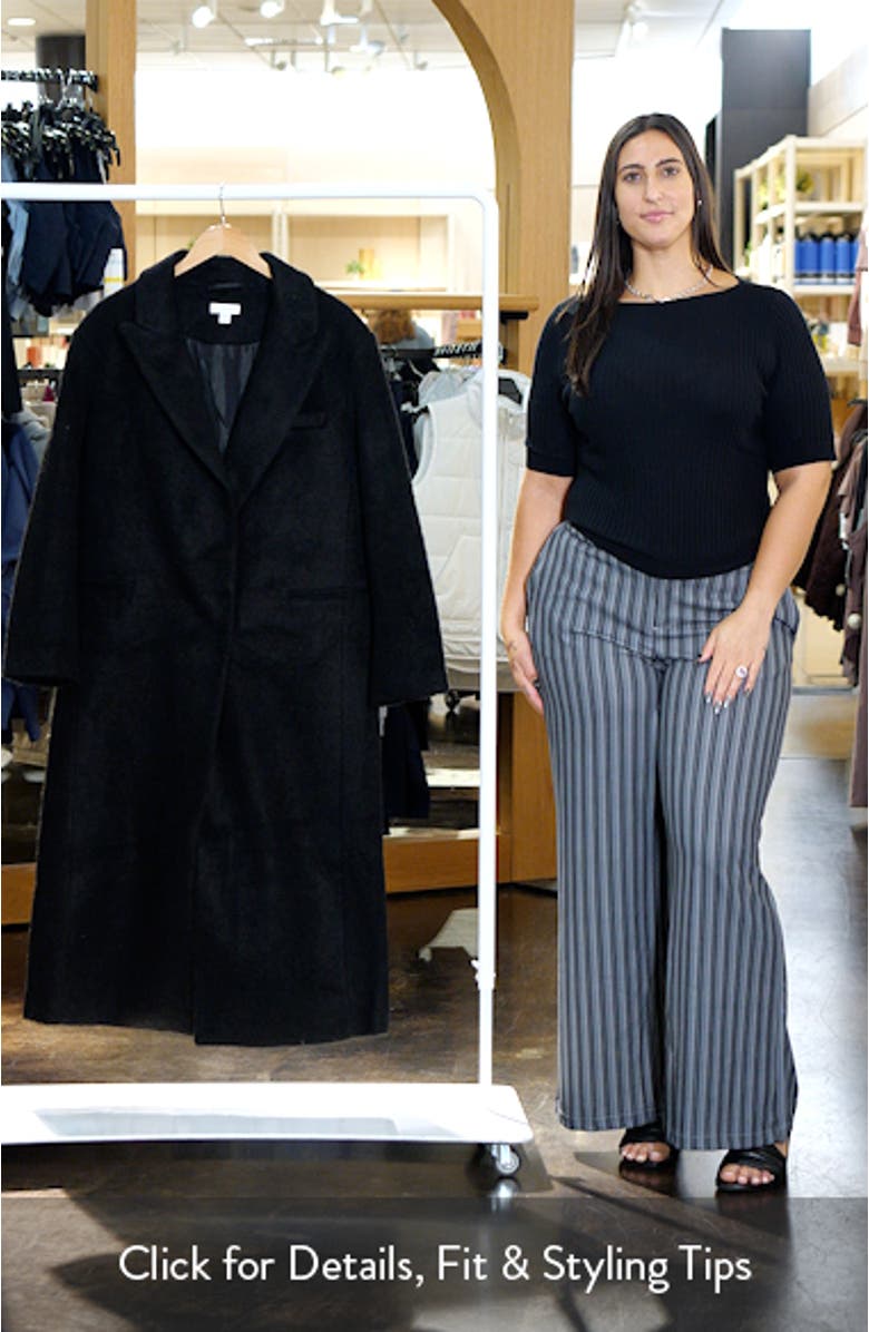 Brushed Longline Popper Jacket, sales video thumbnail