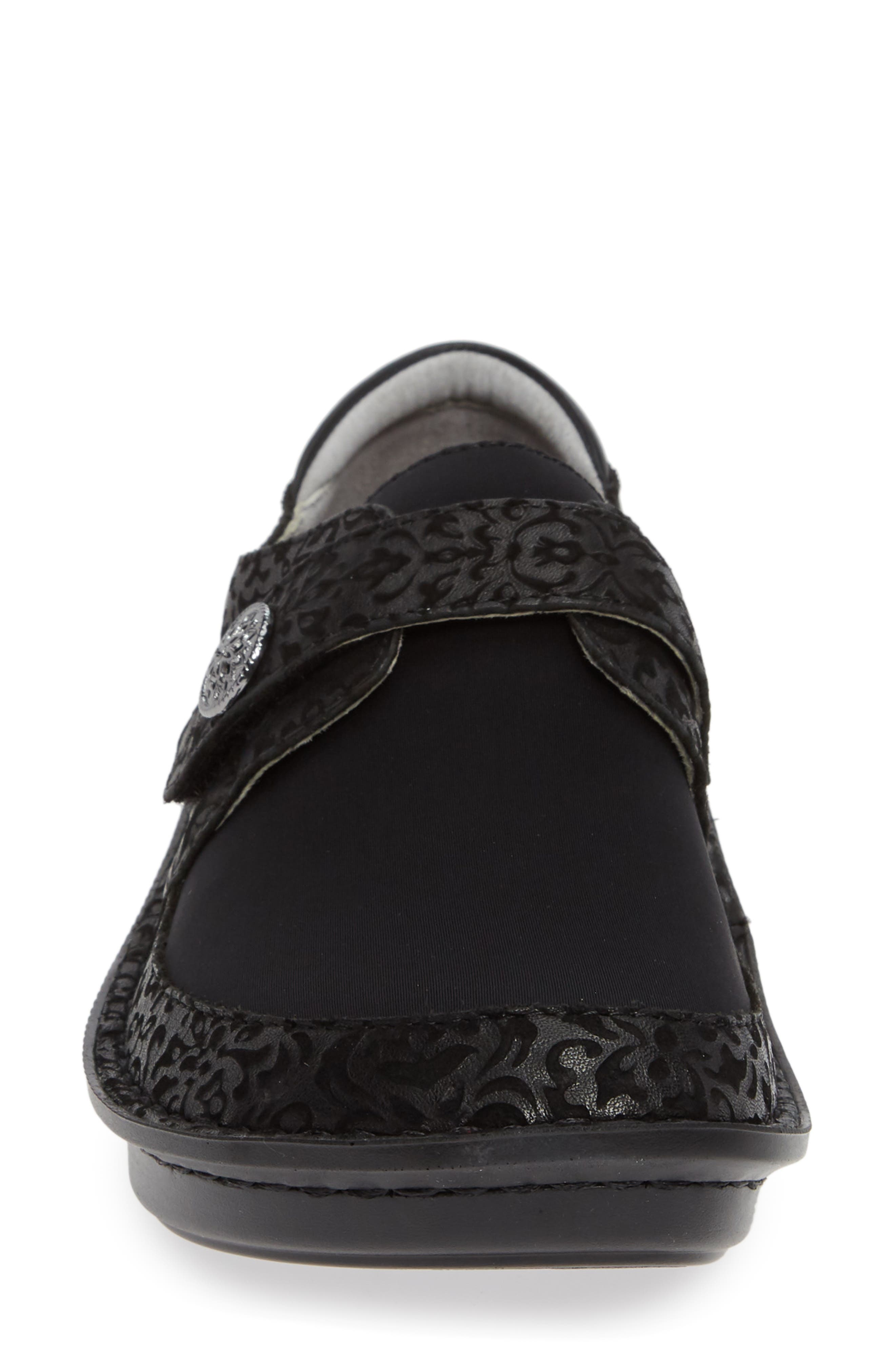 Alegria Brenna Slip-On, Alternate, color, BLACK LEATHER