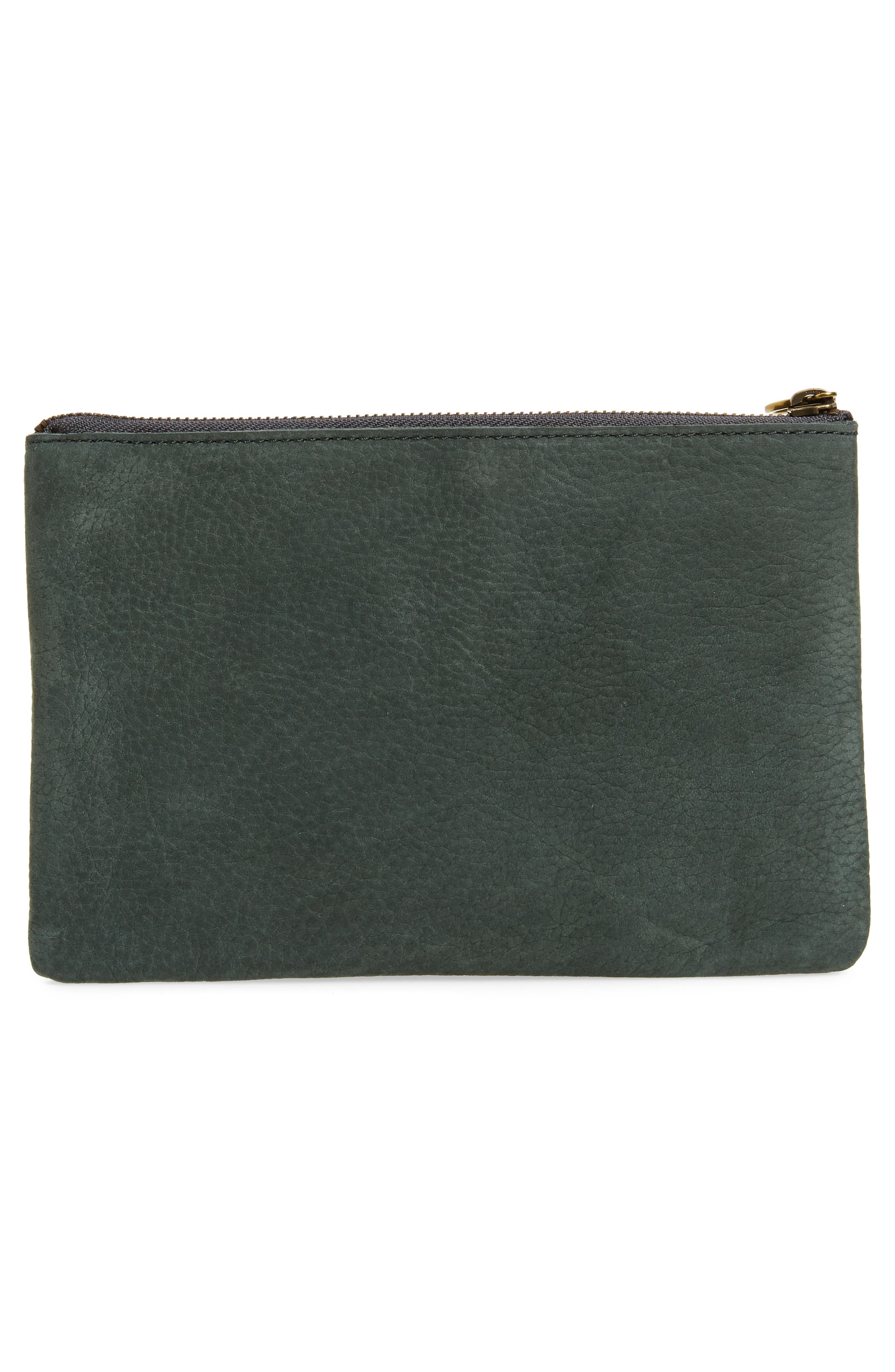 Madewell The Leather Pouch Clutch, Alternate, color, 