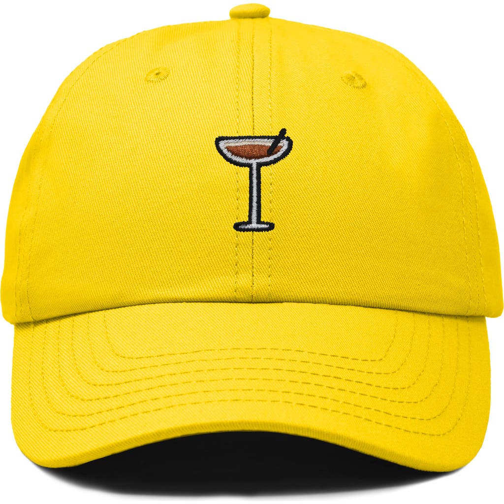 Dalix Espresso Martini Embroidered Hat In Gold