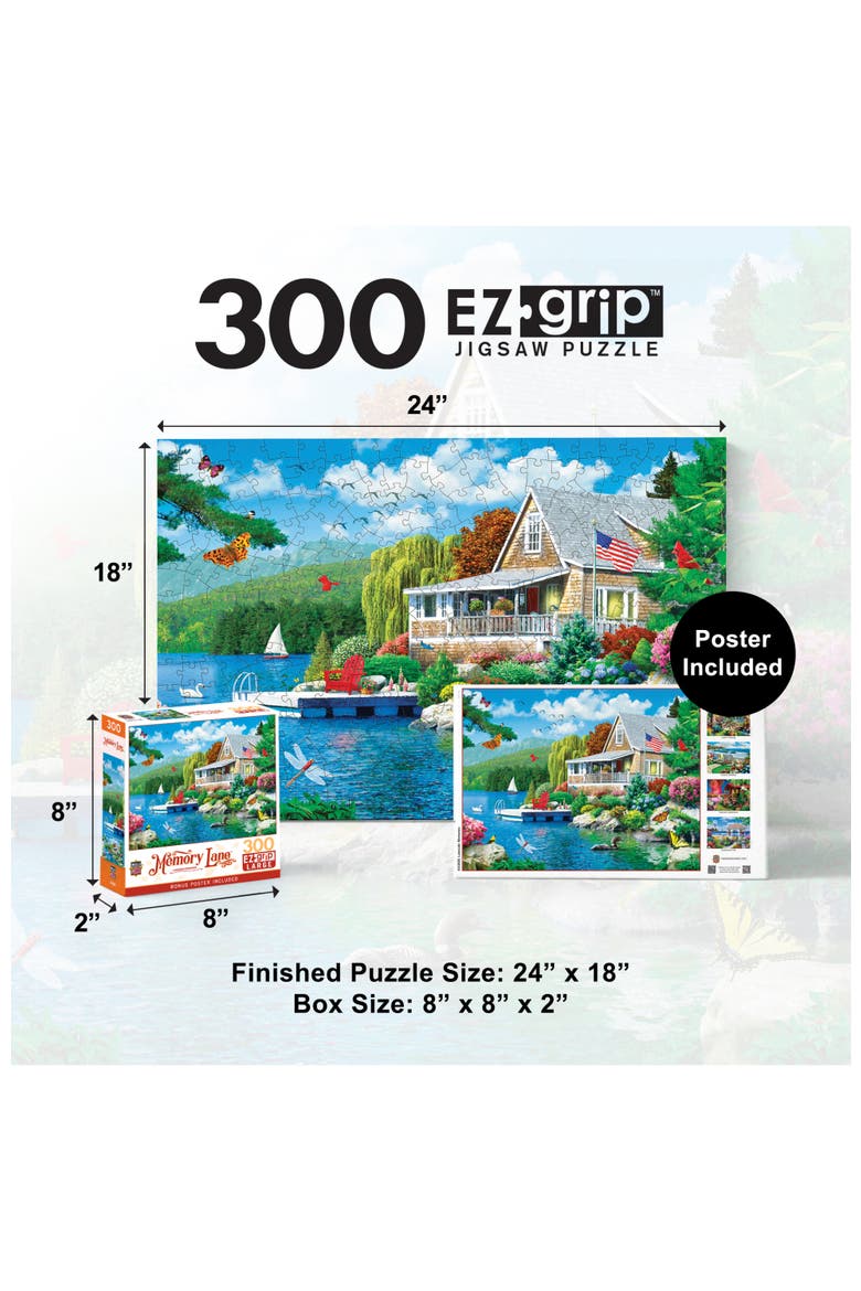 Lakeside Memories 300 Piece Puzzle, Alternate, color, Multicolor
