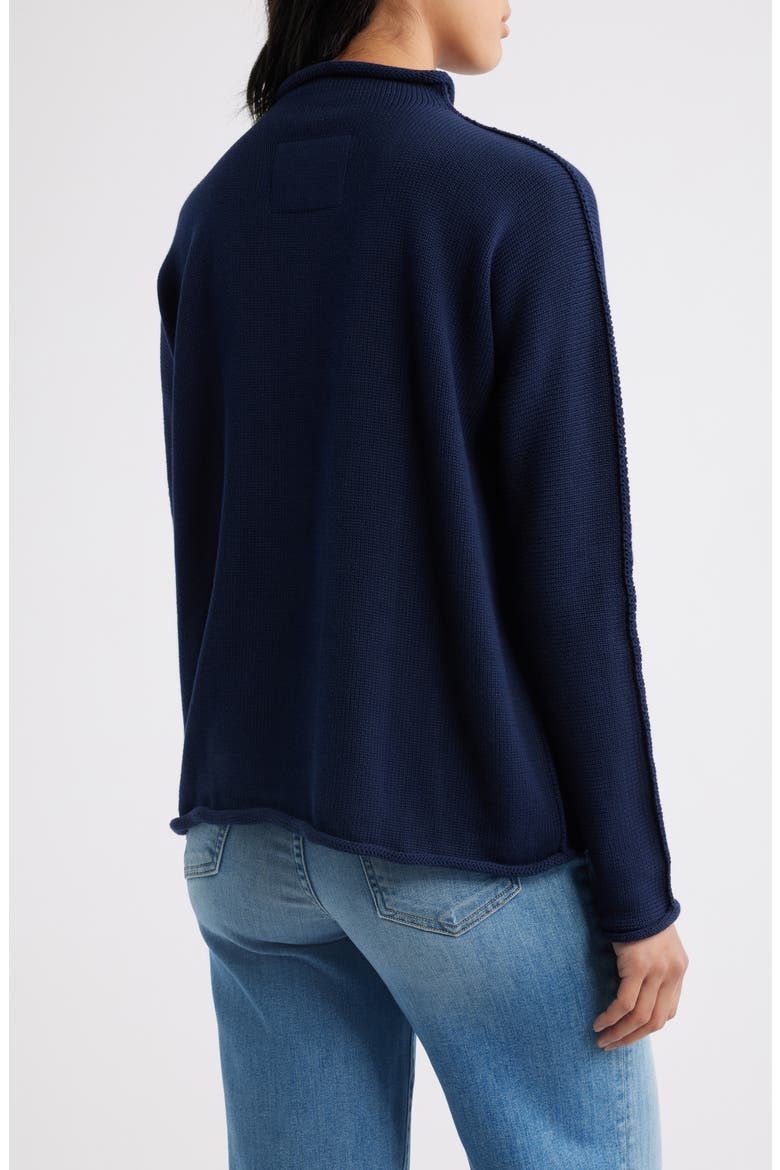 Monterey Funnel Neck Sweater, Alternate, color, NAVY