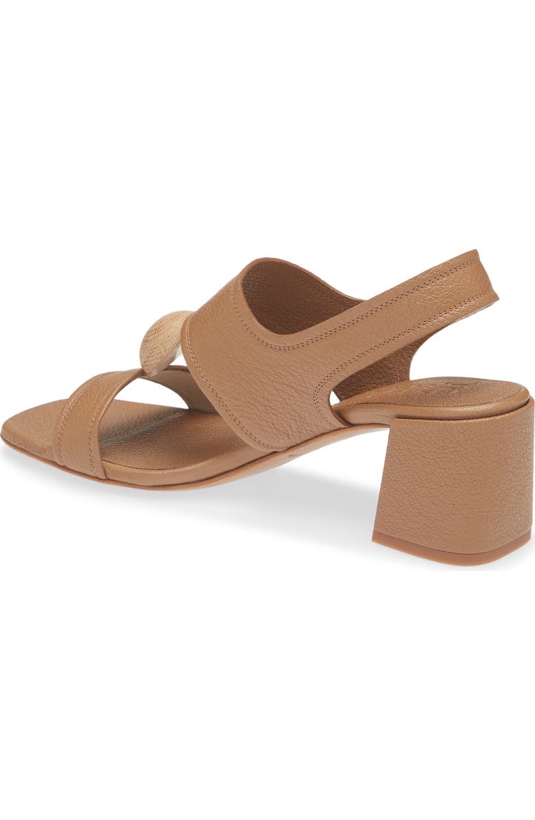 Pedro Garcia <p>Uriana Leather Block Heel Sandal (Women) </p>, Alternate, color, Beige Plush Suede/ Ash