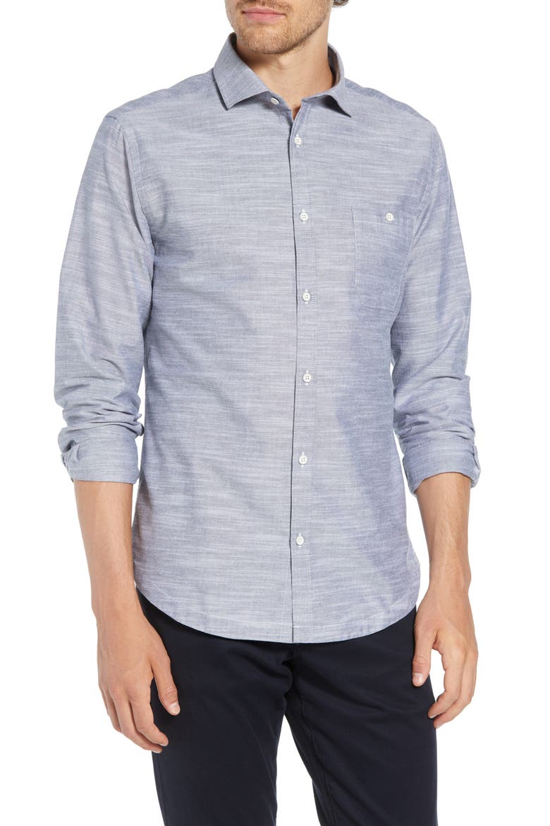 Rugger Regular Fit Sport Shirt, Main, color, SLATE