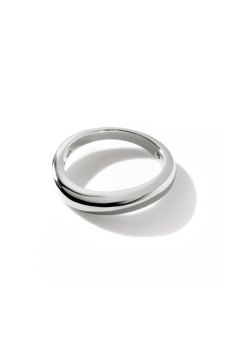 Surf Sterling Silver Band Ring, Main, color, SILVER
