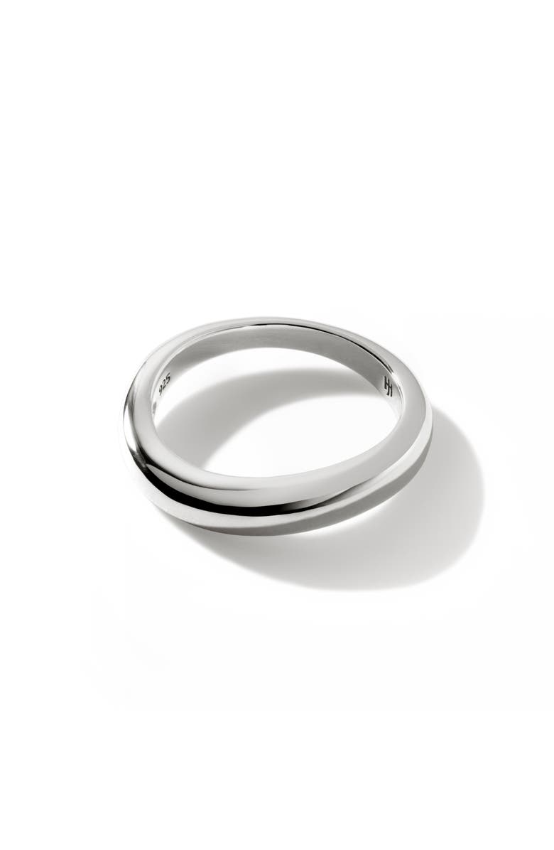 John Hardy Surf Sterling Silver Band Ring, Main, color, 