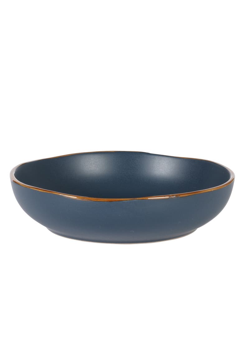 Hazeltine 16-Piece Reactive Glaze Stoneware Dinnerware Set, Alternate, color, Navy