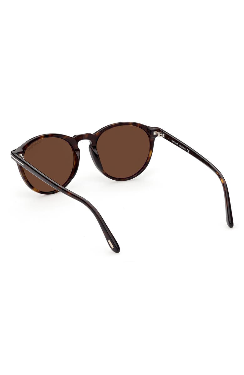 TOM FORD Aurele 52mm Round Sunglasses, Alternate, color, 