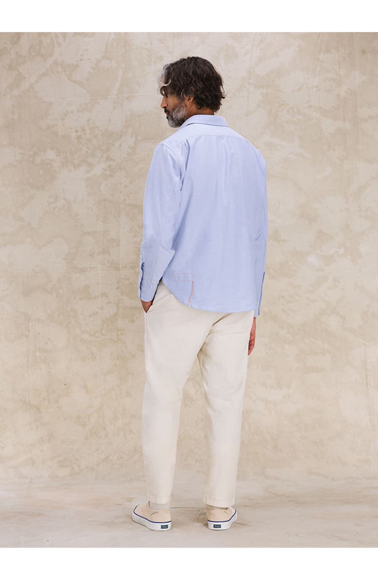 Fortela Osumi Cotton Oxford Shirt, Alternate, color, Sky