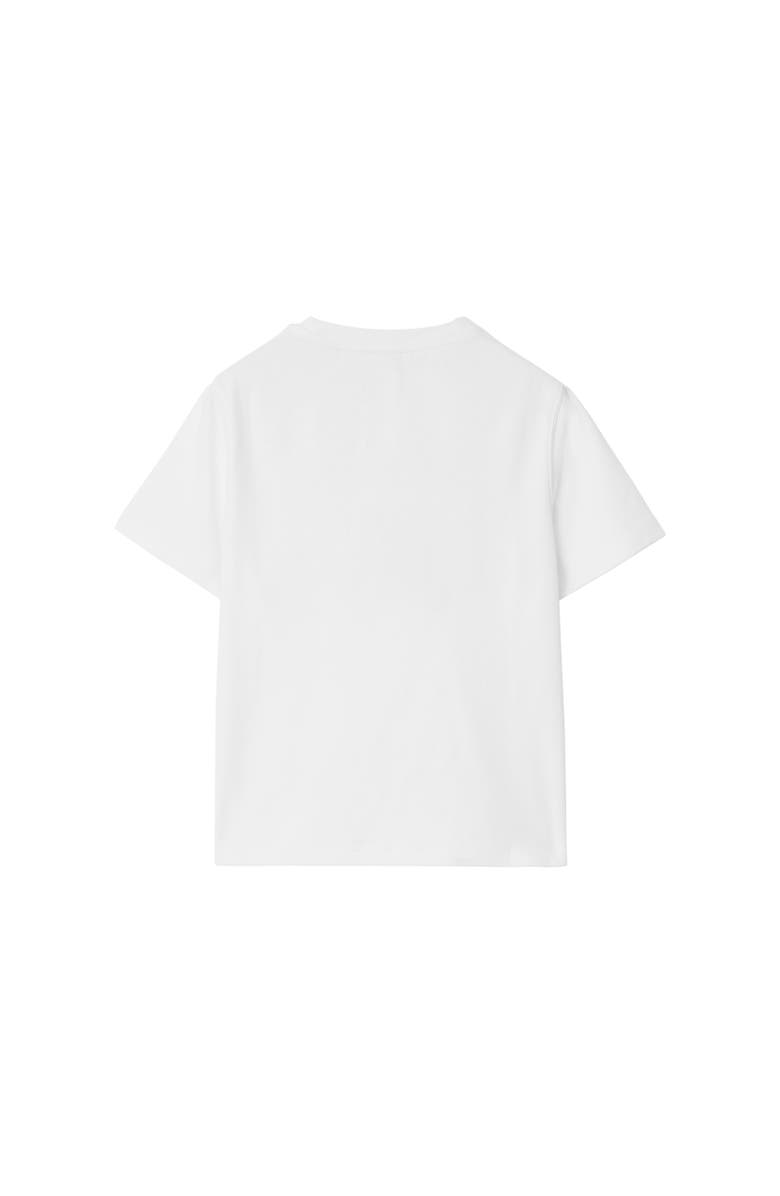 Burberry Knight Stretch Cotton T-shirt, Alternate, color, White