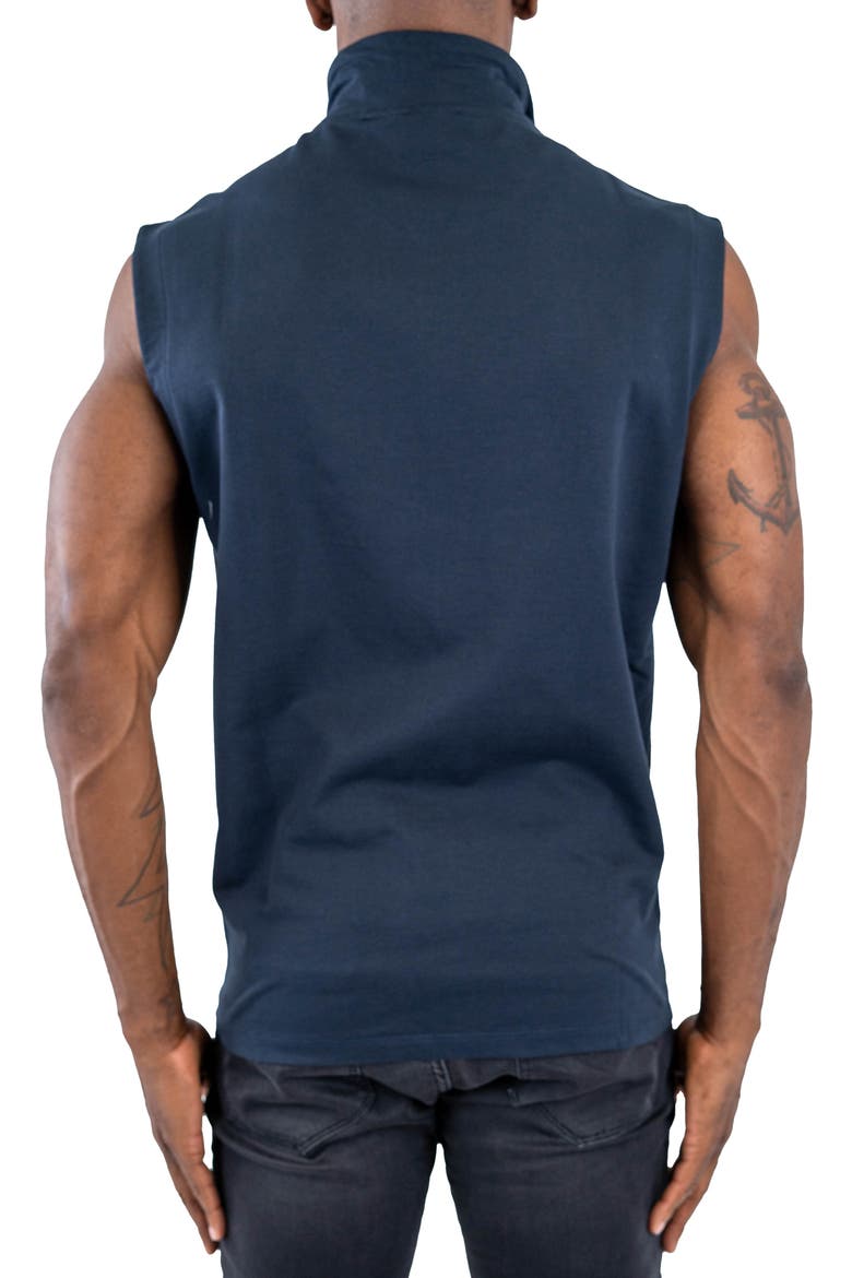 Fairway Colorblock Zip-Up Golf Vest, Alternate, color, BLACK