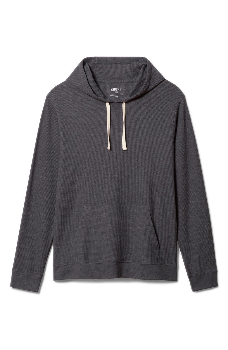 Rhone Waffle Knit Cotton Blend Hoodie, Alternate, color, 