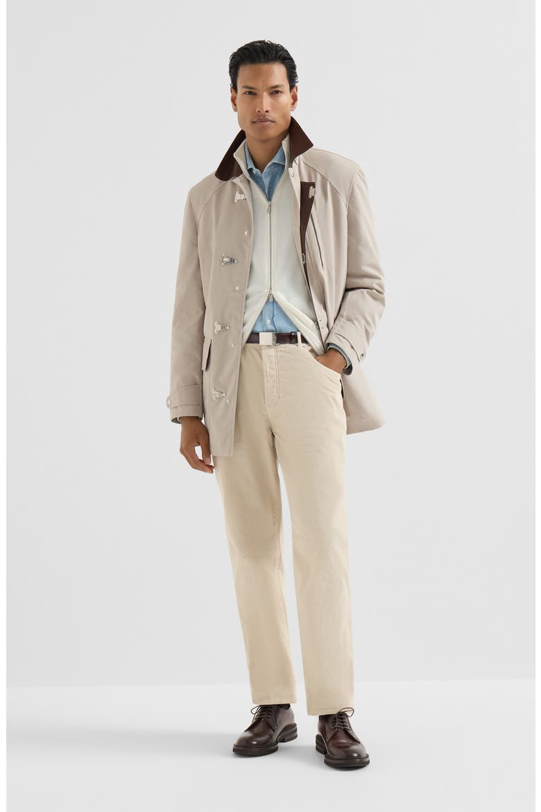 Cashmere high-neck cardigan with zipper, Alternate, color, Panama