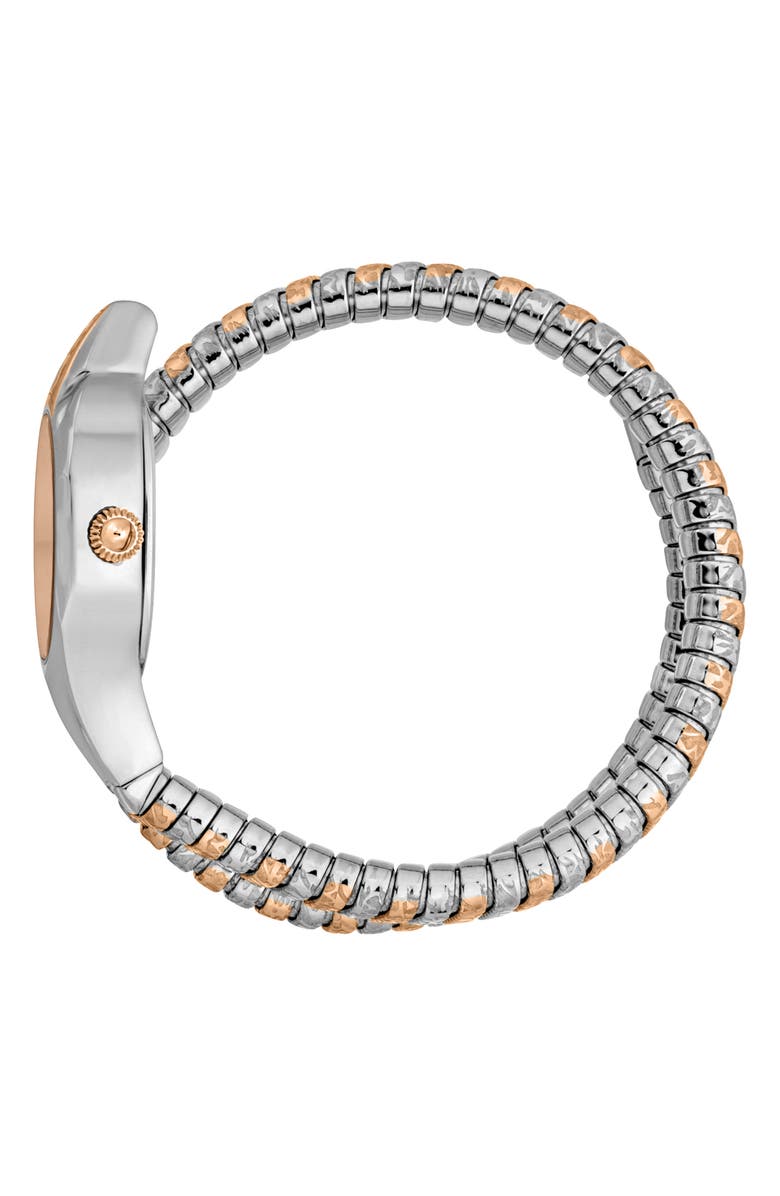 Just Cavalli Snake Wraparound Bracelet Watch, 22mm x 35mm, Alternate, color,