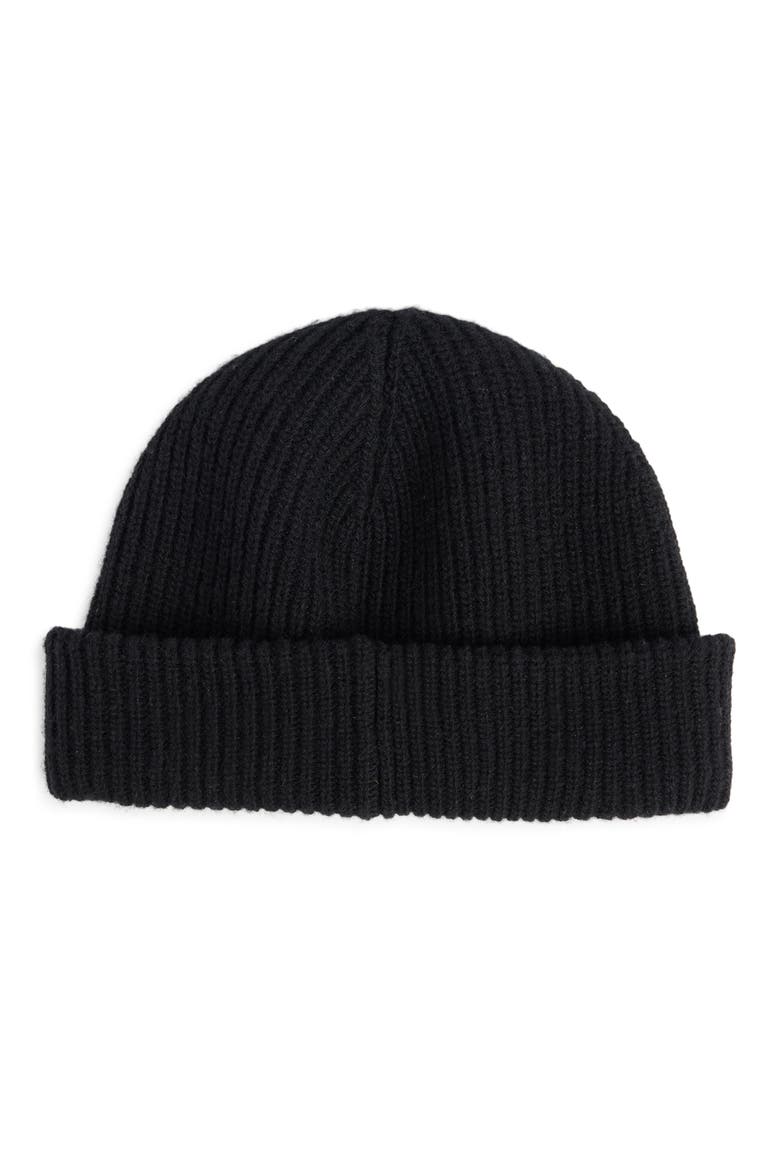 Rib Wool Beanie, Alternate, color, 1000 BLACK