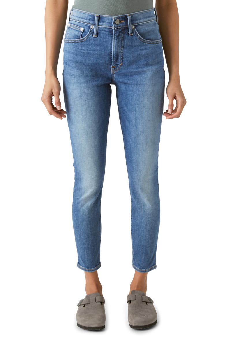 Bridgette High Waist Skinny Jeans, Main, color, WANDERER
