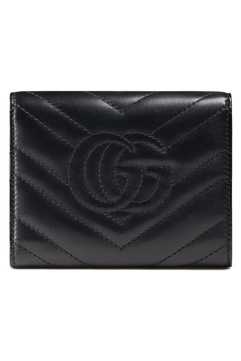 Medium Marmont 2.0 Leather Bifold Wallet, Alternate, color, NERO
