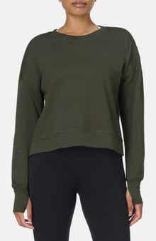 Sweaty Betty After Class Cotton Blend Crop Sweatshirt