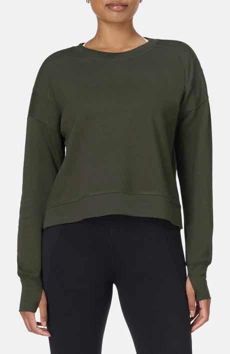Sweaty Betty After Class Cotton Blend Crop Sweatshirt