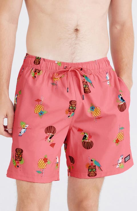 Oh Buoy 2N1 7-Inch Volley Swim Trunks