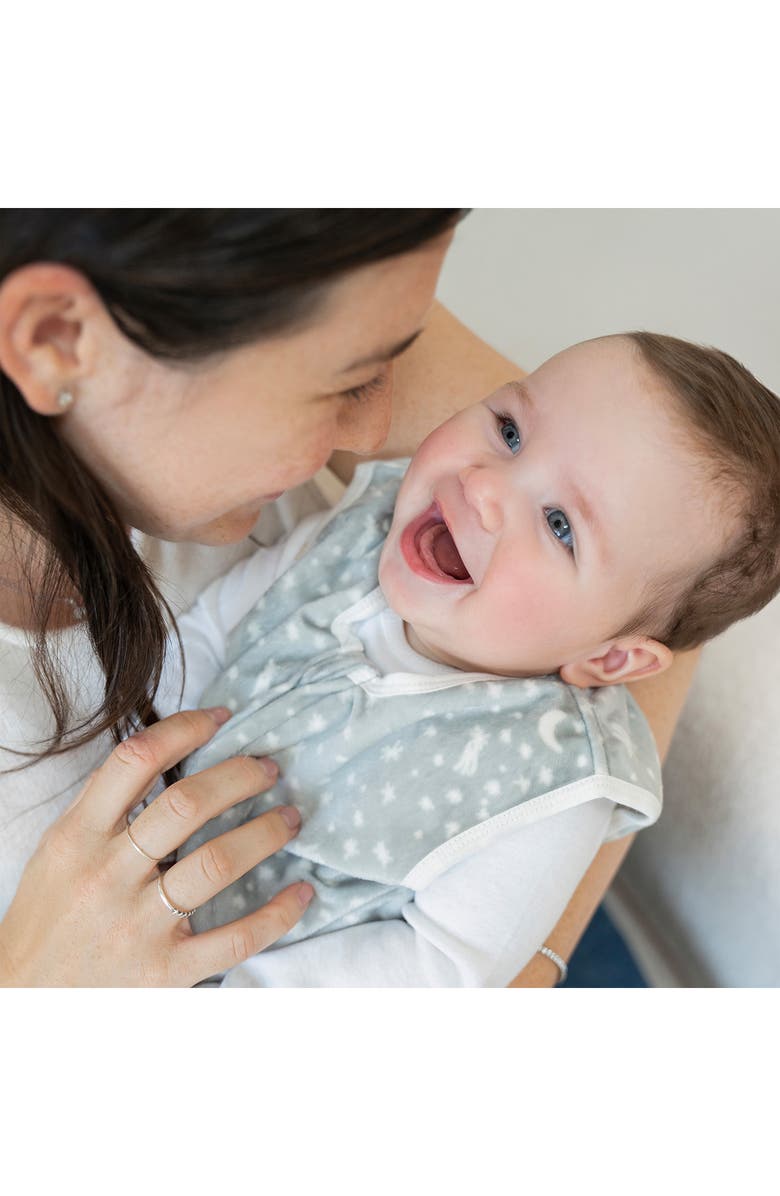 aden + anais Minky Wearable Blanket, Alternate, color, Winter Sky Grey