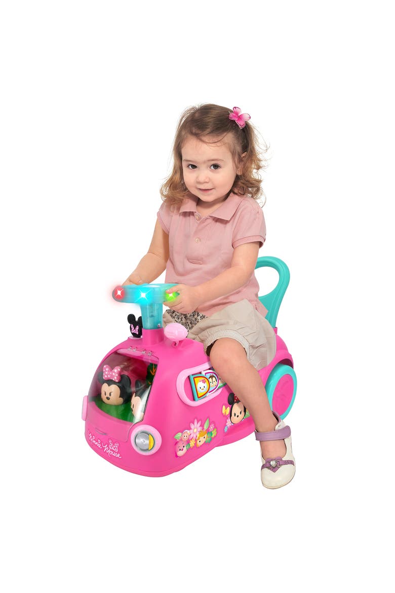 Zoom n' Go Activity Ride-On Minnie Mouse Disney Vehicle, Alternate, color, Pink