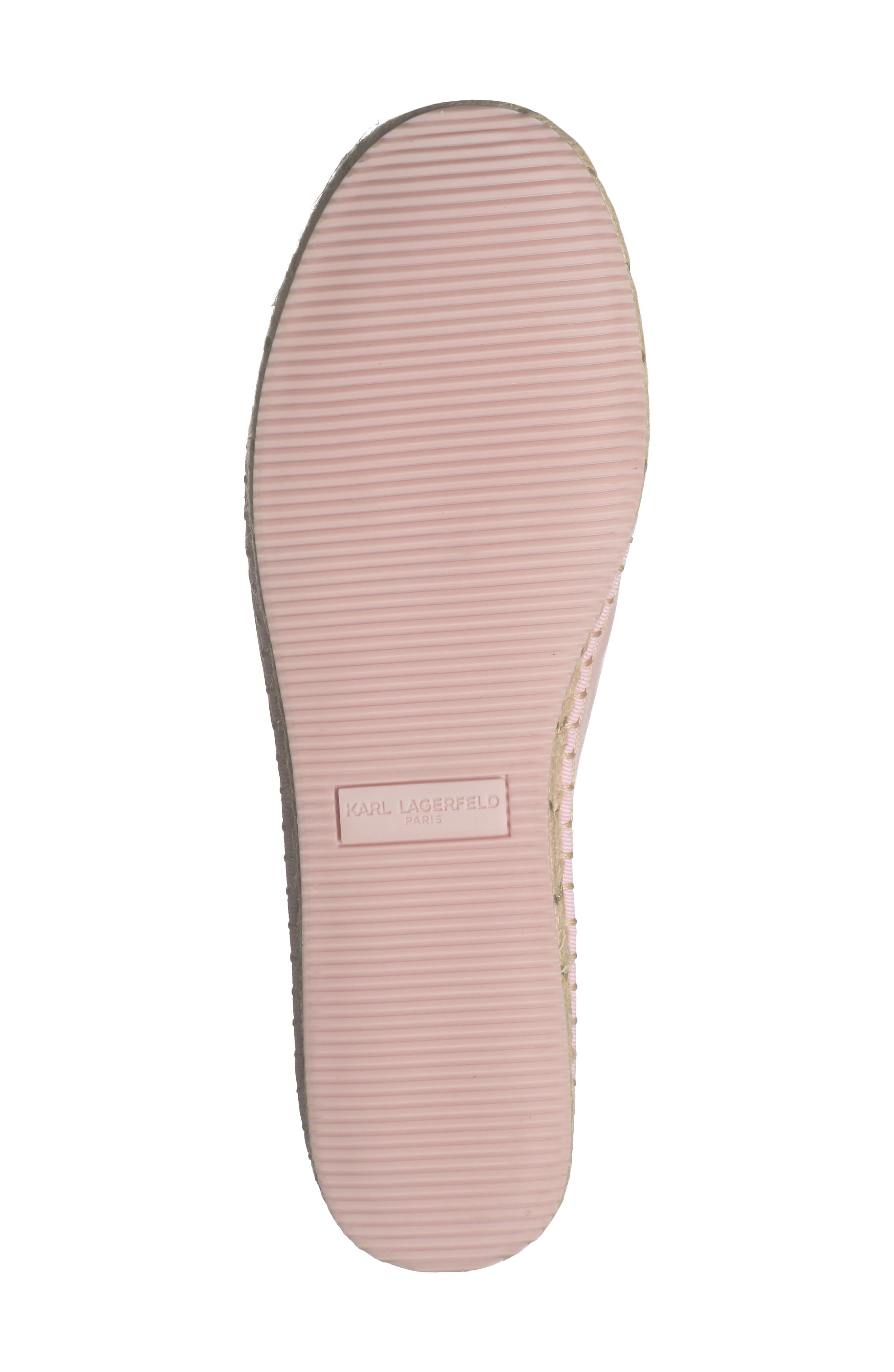 KARL LAGERFELD PARIS Michaela Macaron Espadrille Flat, Alternate, color, Light Blush