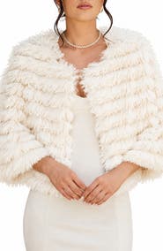 SAACHI Faux Fur Capelet