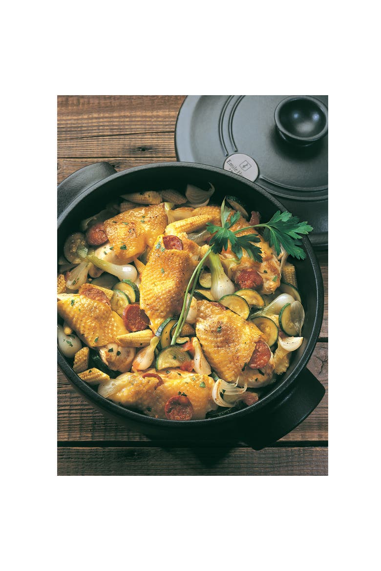 Flame Round Stewpot Dutch Oven, 5.5 Quart, Alternate, color, Charcoal