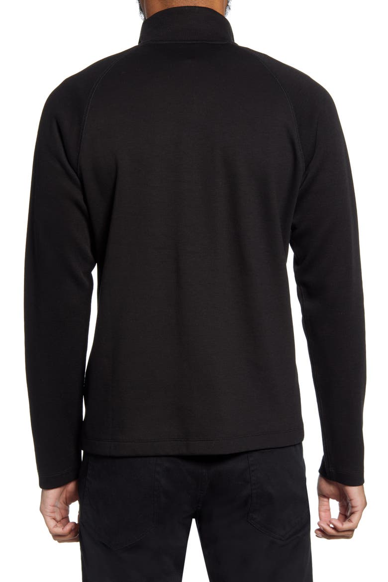 Quarter Zip Pullover, Alternate, color, BLACK
