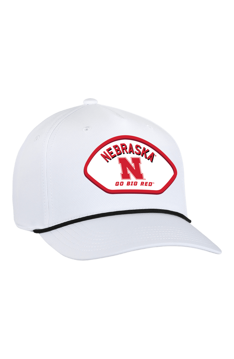 AHEAD Men's Ahead  White Nebraska Huskers Alto Rope Adjustable Hat, Main, color, White