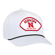 AHEAD Men's Ahead White Nebraska Huskers Alto Rope Adjustable Hat
