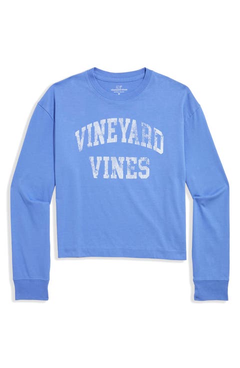 Kids' Cropped Graphic Long Sleeve Tee