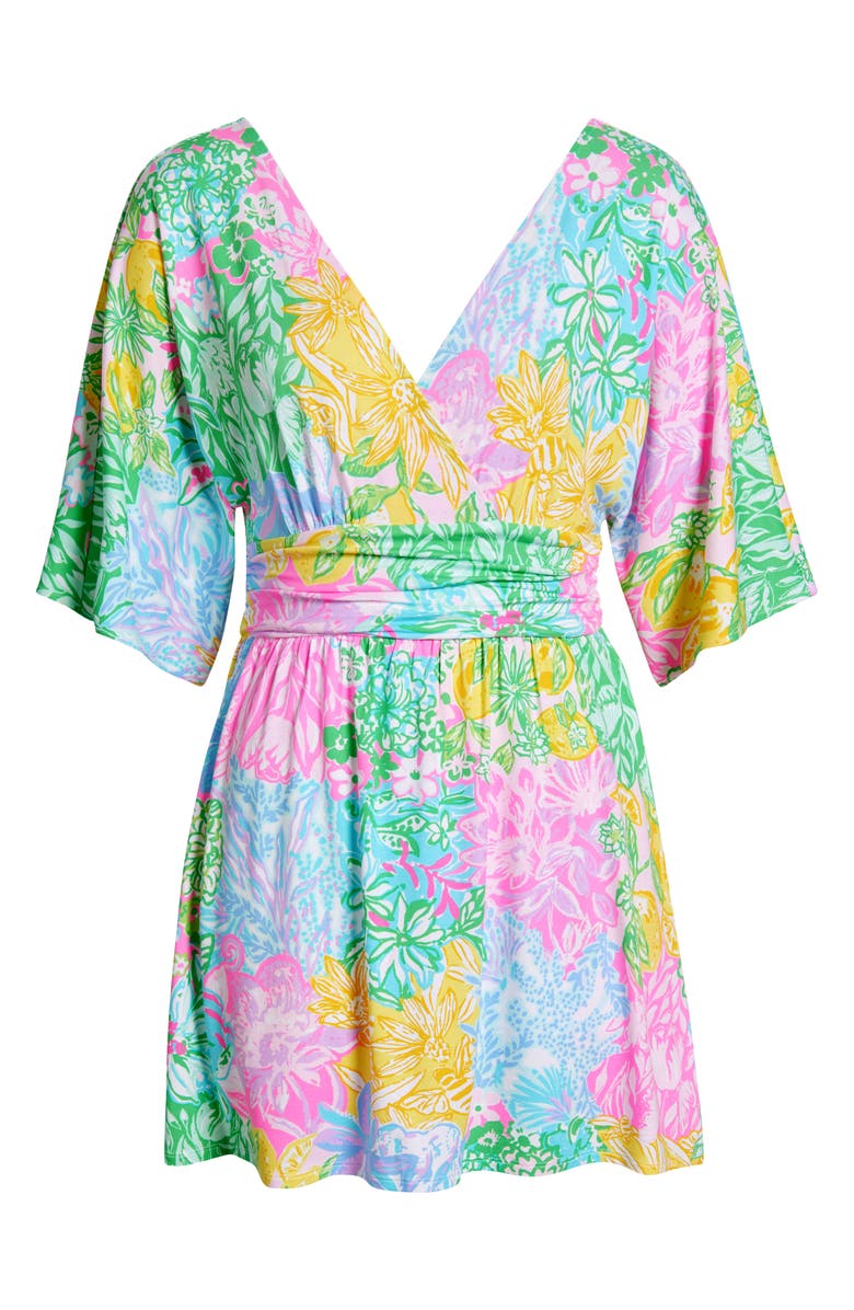 Lilly Pulitzer<sup>®</sup> Parigi Floral Skort Romper, Alternate, color, Multi Bright Delight Patch
