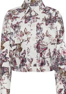 L'AGENCE Nyx Print Crop Jacket
