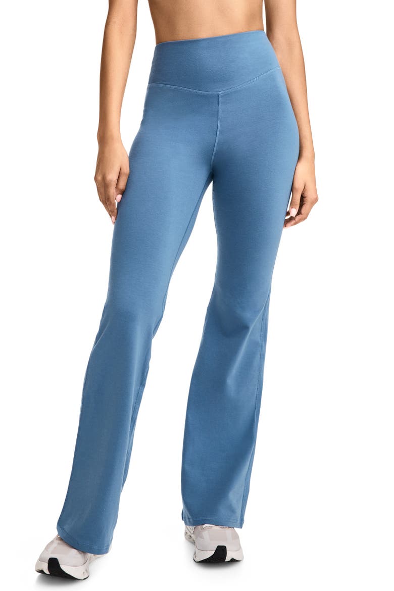 Women's Cotton Stretch Flare Legging, Main, color, Harbor Blue