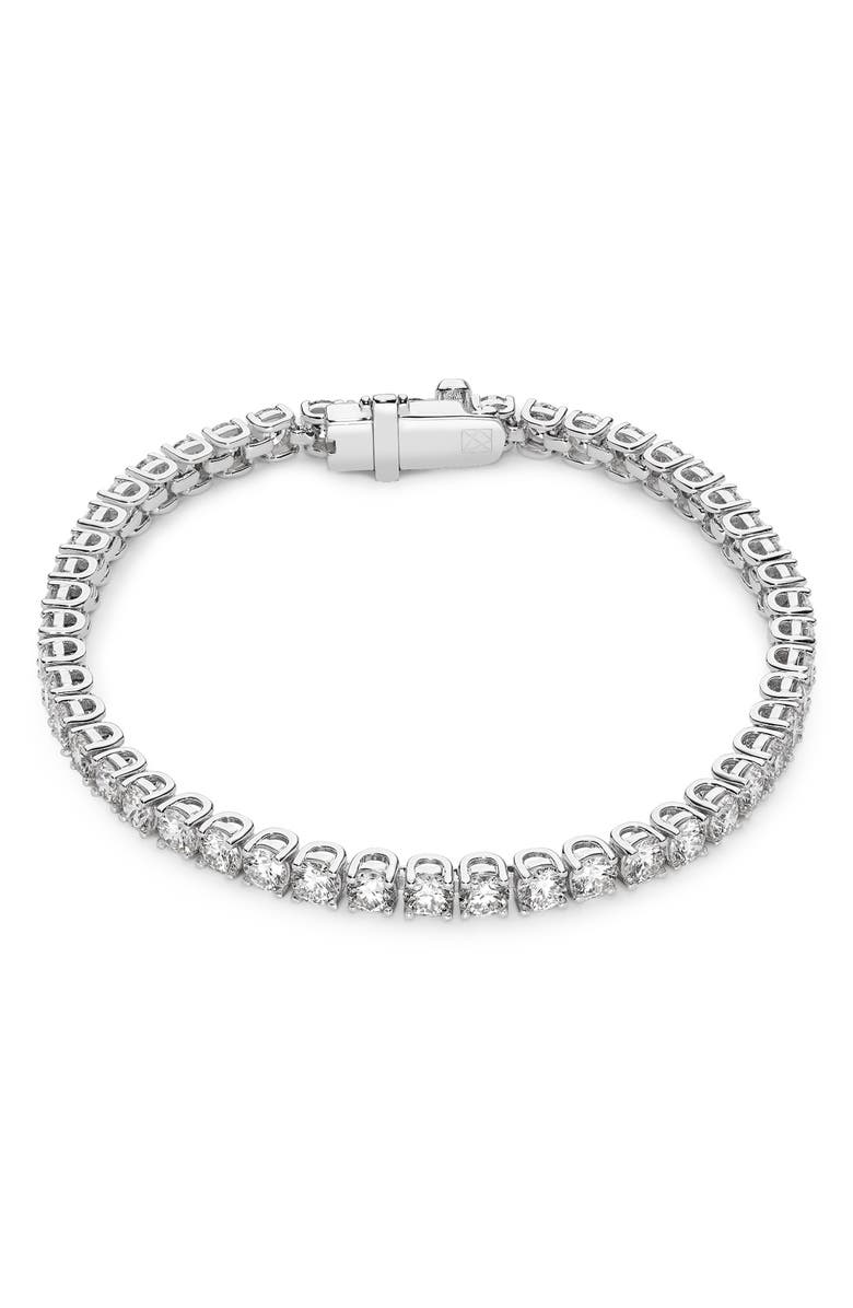 LIGHTBOX 7.2-Carat Lab Grown Diamond Tennis Bracelet, Alternate, color, 
