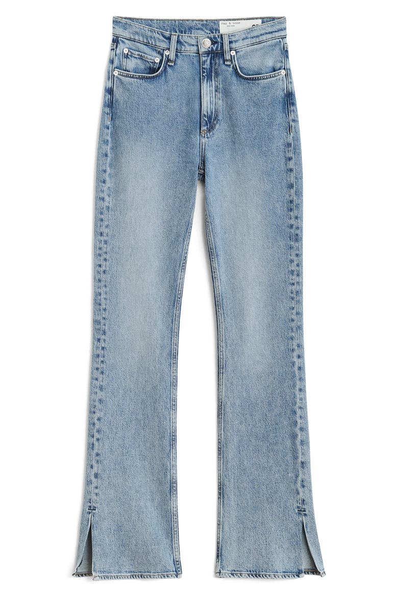 Peyton High Waist Slit Hem Bootcut Jeans, Alternate, color, SUMMERS