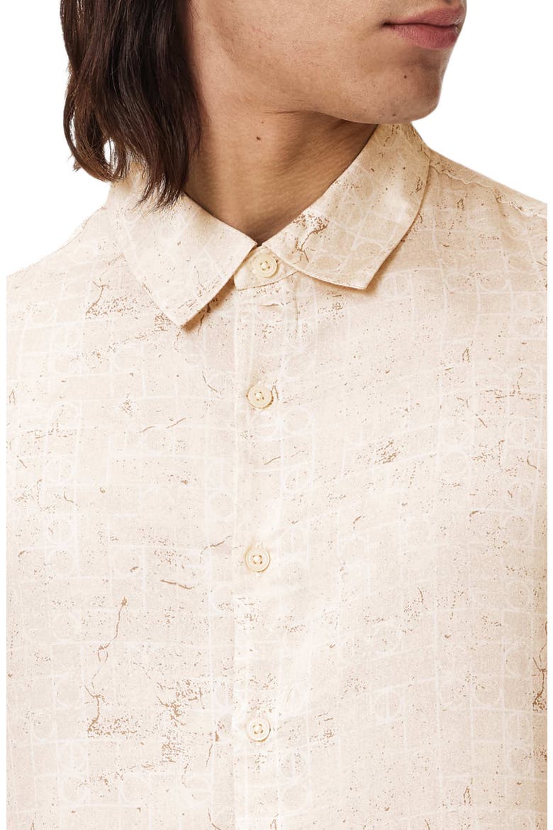 Luca Digital Print Button-Up Shirt, Alternate, color, IVORY