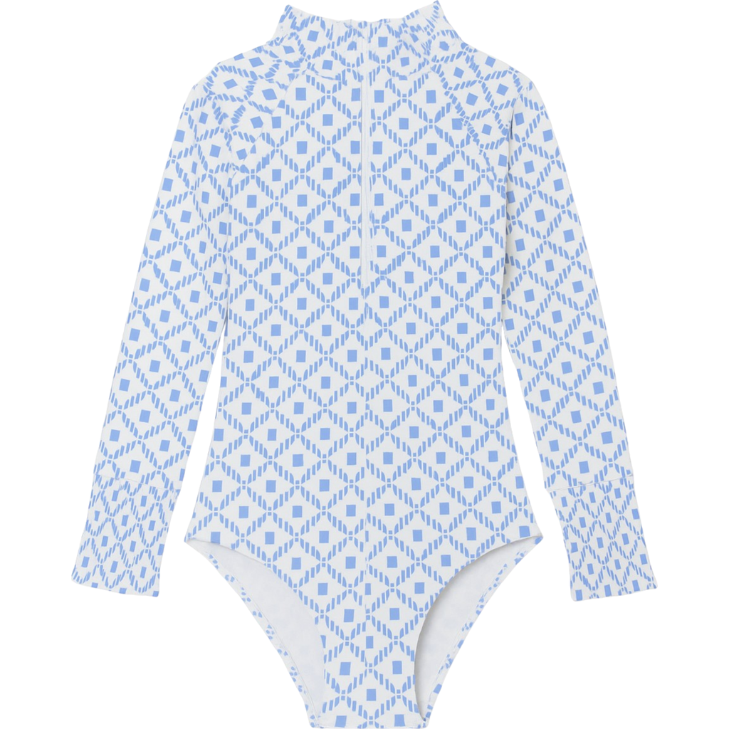 Hermoza Kids' Little Gayle One-piece Swimsuit In Gray
