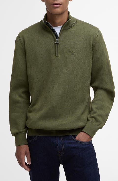 Cotton Quarter Zip Sweater