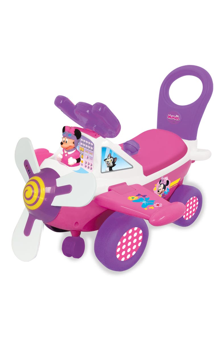 Kiddieland Disney Minnie Mouse Plane Activity Rideon, Main, color, Multicolored